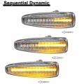 X Autohaux 1 Pair Led Side Marker Light Turn Signal Lights Fender Sidemarker Lamps For Mitsubishi Lancer Viii 2008-2017