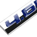 Chrome Finish Metal Emblem 4 6l Badge Blue Letter