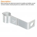 Uxcell L Shaped Standoff Pipe Clamp Strap Fit For 3 4 Right Angle Support Wall Ceiling Mount Metal Rigid Bracket Tube 80mm