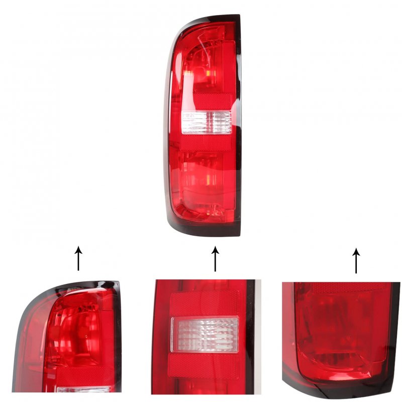 1-pack Tail Light Rear Halogen Clear Red Driver Side Replacement For 2015-2021 Colorado