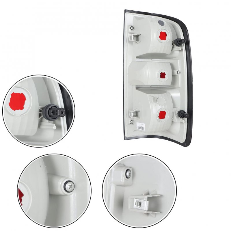 1-pack Tail Light Rear Halogen Clear Red Driver Side Replacement For 2015-2021 Colorado
