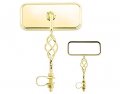 Lowrider Rectangle Cage Mirror All Gold Bike Bicycle Parts 