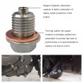 M14 X 1 5 Stainless Steel Oil Drain Pan Plug Paired With High Grade Gaskets Fit For Honda Acura Ford Gm Mazda Hyundai Kia And