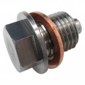 M14 X 1 5 Stainless Steel Oil Drain Pan Plug Paired With High Grade Gaskets Fit For Honda Acura Ford Gm Mazda Hyundai Kia And