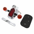Xkh- Motorcycle Chrome Amber Metal Tombstone Brake Tail W Light Signal Compatiable With Big Twin Bike P N Xh3118b-a-01-cd Amber