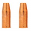 2pcs 200258 Mig Welding Nozzles 1 2 Recessed Tip Fit For Miller M25 M40 Hobart Gun 