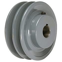3 05 X 1 Double Groove Ak Fixed Bore Pulley 2ak30x1
