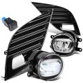 Auto Dynasty Led Bumper Fog Light Lamps W Bezel Cover Switch For Toyota Camry Se Xse 18-20