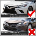 Auto Dynasty Led Bumper Fog Light Lamps W Bezel Cover Switch Compatible With Toyota Camry Se Xse 18-20