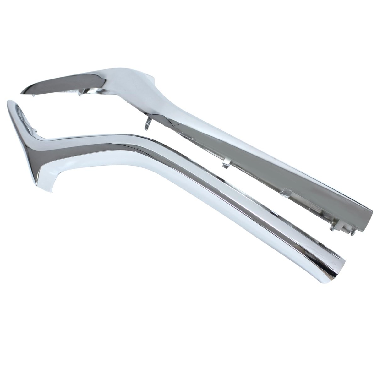 Front Left And Right Side Bumper Lower Grille Molding Trim Chrome For Mazda Cx-5 2017 2021 Kb8a-50-7k1b 2 Piece Set