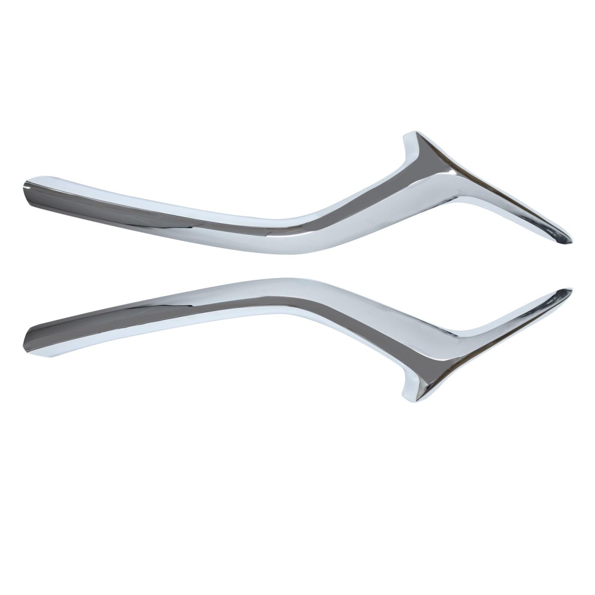 Front Left And Right Side Bumper Lower Grille Molding Trim Chrome For Mazda Cx-5 2017 2021 Kb8a-50-7k1b 2 Piece Set