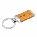 Ipick Image Made For Dodge Srt Hellcat Laser Engraved Maple Wood Chrome Metal Trim Key Chain