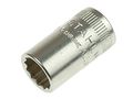 Stahlwille 01530024 1 4-inch 6 3mm 12-point Socket Made Of Steel Chrome Plated W Anti-slip Drive Corrosion Resistant For Tight 