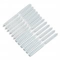 Uxcell M6 Hanger Bolts Length 3-1 8 79mm Double Headed Self-tapping Screw 6mm Wood Joint Furniture Legs 12pcs