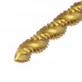 Uxcell 3pcs Spiral Flute Thread Taps 4-40 Unc H2 Screw Threading Tap Titanium Coated 6542 High Speed Steel Machine Tapping