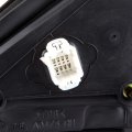 Ocpty Passenger Side View Mirror Compatible With 2008-2012 For Honda Accord Sedan Smooth Manual Fold Non-heated Abs
