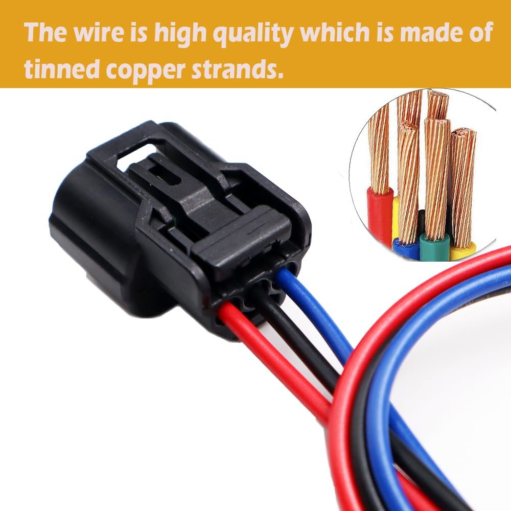 3-pin L23b3 Connector Pigtail For Acura Honda Hvac Switch Camshaft Sensor Headlight Harness Plug 6188-4775 6189-7037