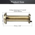 Othmro Safety Door Viewer 1pcs Hole Diameter 16mm Metal 200-degree Peephole With Rotating Privacy Cover For 55-90mm Thicks