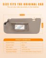 Ocpty Left Driver Side Sun Visor With Sunroof Fit For 2013 2014 2015 2016 Nissan Murano 96401-cc22b Beige