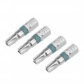 Uxcell 4pcs 25mm Long 1 4 Hex Shank T27 Security Torx High Quantity Screwdriver Bits S2 Alloy Steel