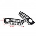 Liru Front Left Right Fog Lights Cover Bumper Honeycomb Hex Mesh Grilles Black 2pcs For Audi A5 Coupe Sportback 2008-2011