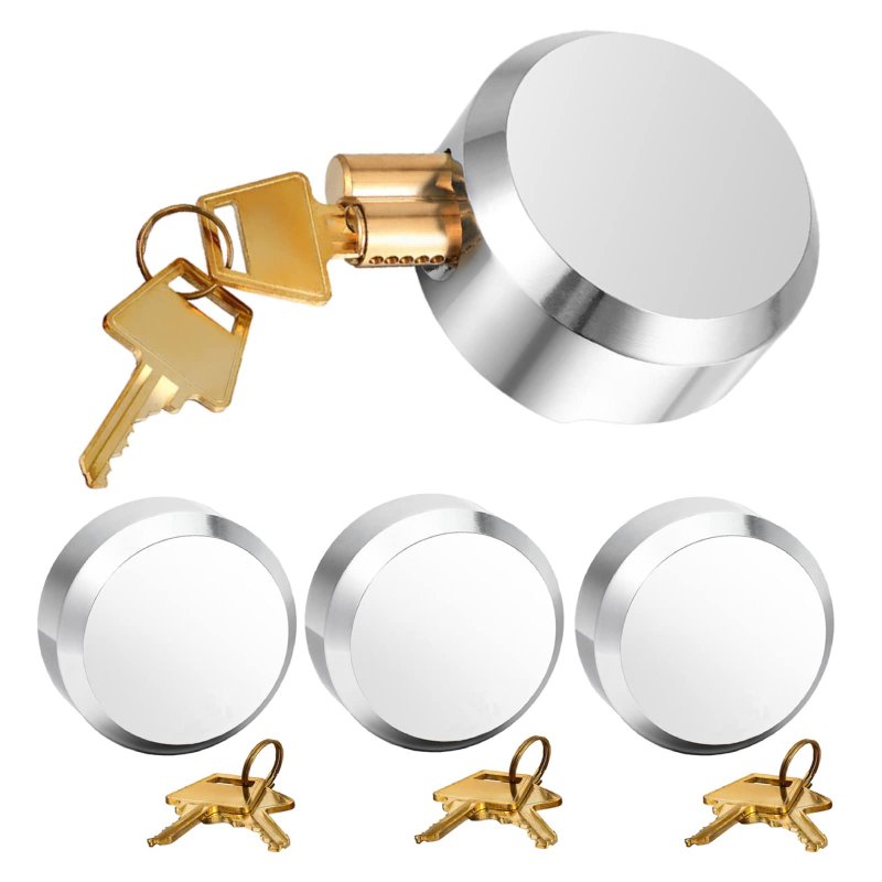 Hidden Shackle Padlocks Keyed Alike Trailer Puck With Enlarged Lock 4 Pieces