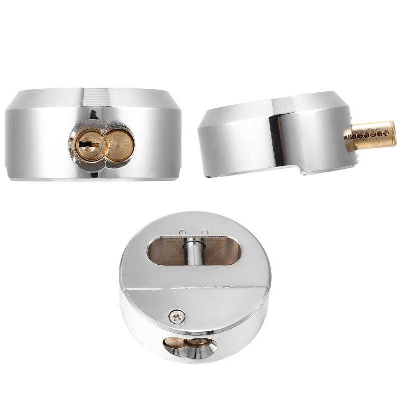 Hidden Shackle Padlocks Keyed Alike Trailer Puck With Enlarged Lock 4 Pieces