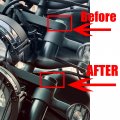 Finmokal 2x Motorcycle Upper Fork Stem Cover Black For Honda Gb350 Cb350 Nc59 2021