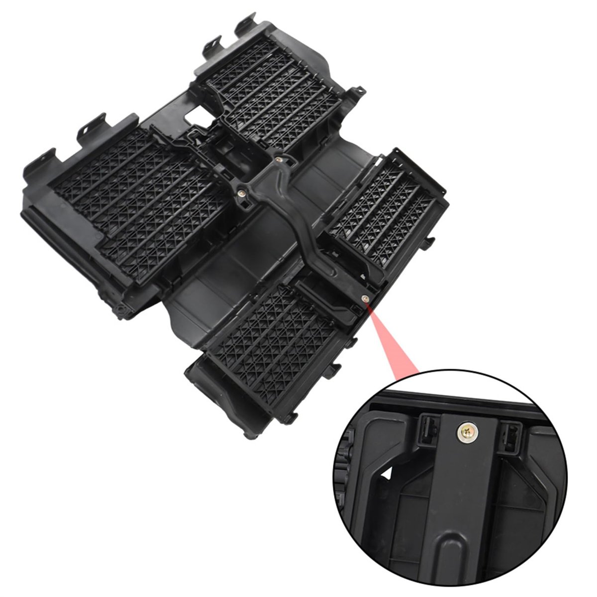Front Radiator Shutter Replacement For Edge 2 0l 7l 2019 2020 2021 Without Actuator Black Plastic