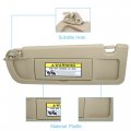 X Autohaux Front Left Side Car Sun Visor For Honda Civic 2006 2007 2008 2009 2010 2011 83280-sna-w01zb Beige