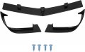 Ecotric Front Bumper Lip Compatible With 2010-2013 Camaro V8 Ss Street Style Lower Spoiler Splitter Black