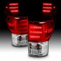 Amerilite Clear Red Led Replacement Brake Tail Lights Bulb Included Set For 2007-2013 Toyota Tundra Passenger And Driver Side