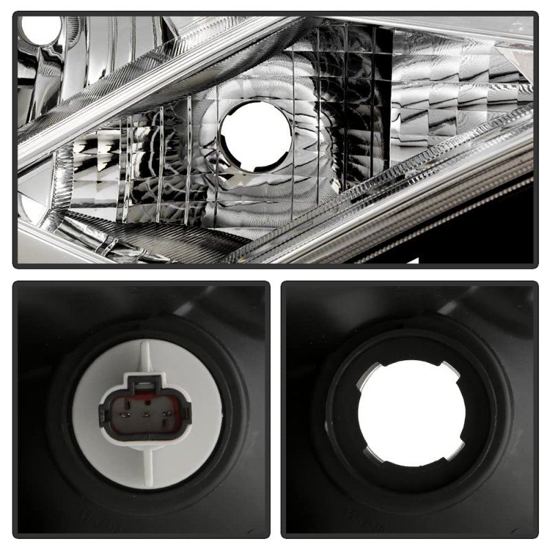 Factory Style Halogen Headlight For 2012-2017 Nissan Quest Chrome Housing Clear Lens Direct Replacement Right Passenger Side