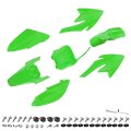 Pro Bat 7 Pcs Plastic Fender Fairing Kit Crf70 70f Crf 125cc 110cc Pit Bike Green