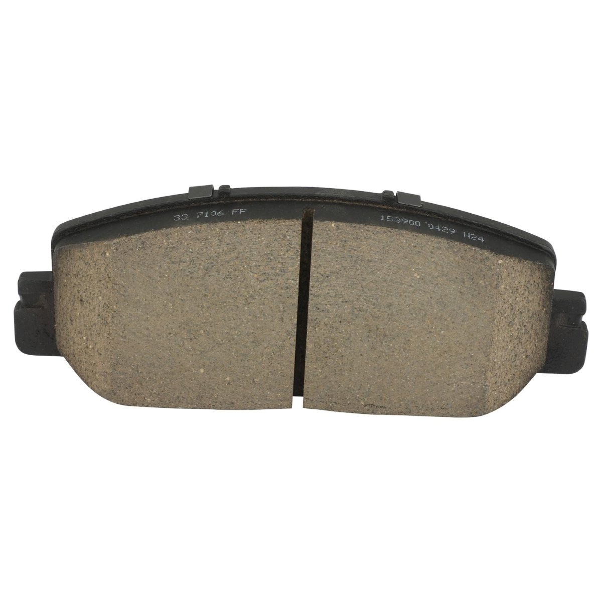 Front D2036 Ceramic 4pcs W Hardware Disc Brake Pad Set