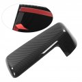 Car Exterior Top Half Mirror Cover Left Right Outer Rearview Wing Cap Replacement For Chevy 1500 2019a 2022 Glossy Black Carbon