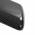 Car Exterior Top Half Mirror Cover Left Right Outer Rearview Wing Cap Replacement For Chevy 1500 2019a 2022 Glossy Black Carbon