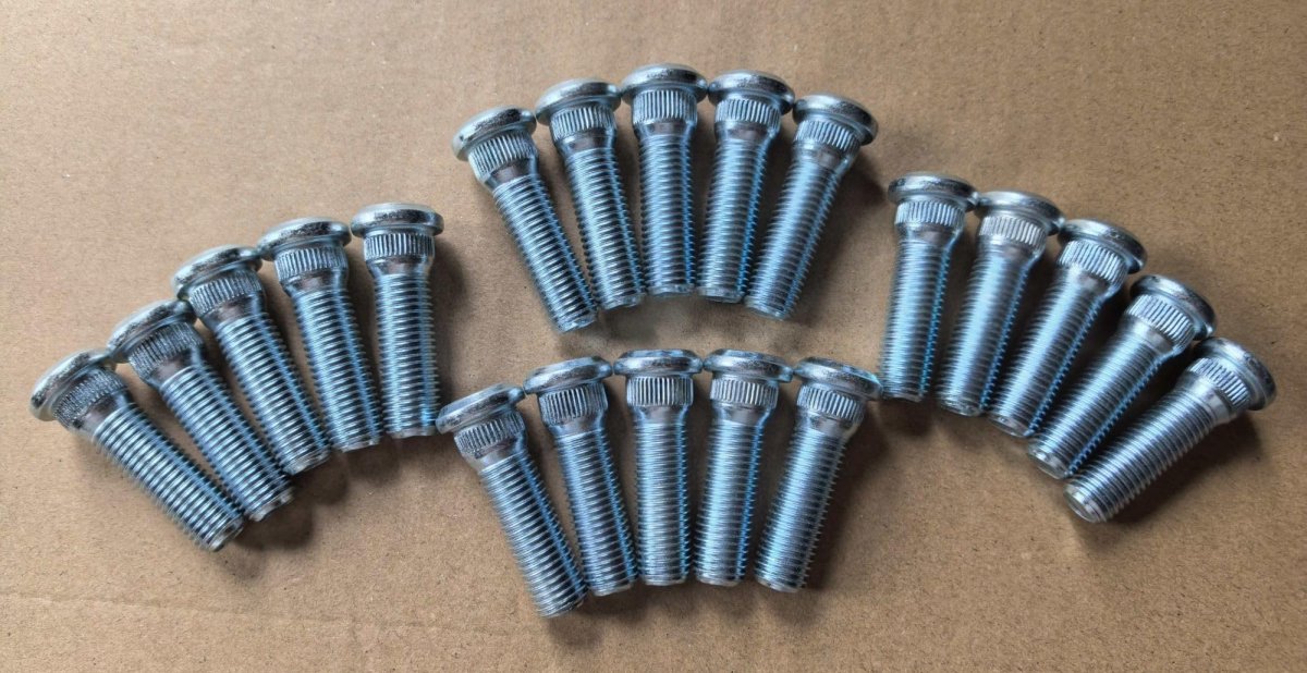 20pcs Grade 12 9 Wheel Studs M12x1 5 Lug Bolts For Toyota Scion Lexus 43mm Uhl 0 56 In Knurl Replaces 610-266 90942-02049