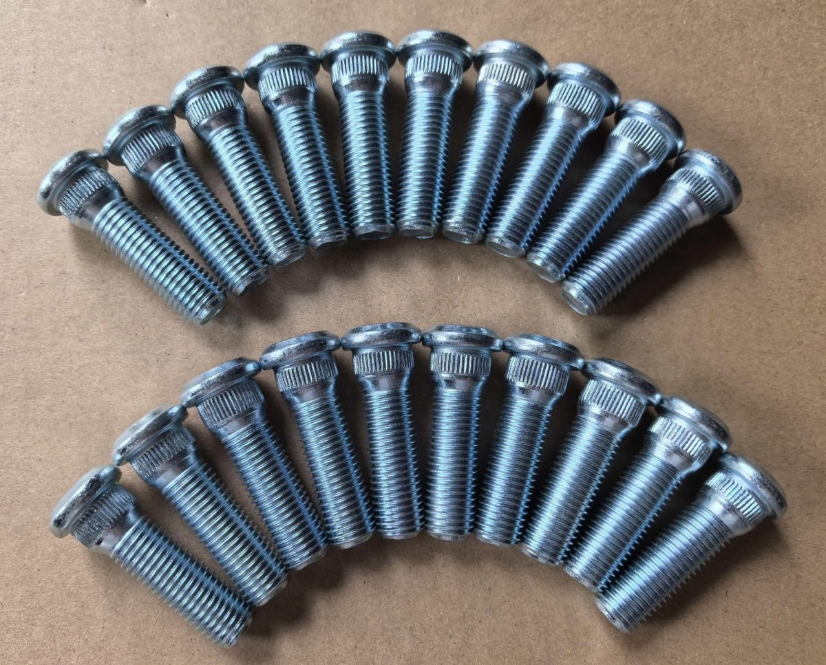 20pcs Grade 12 9 Wheel Studs M12x1 5 Lug Bolts For Toyota Scion Lexus 43mm Uhl 0 56 In Knurl Replaces 610-266 90942-02049