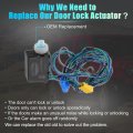 Uxcell Front Right Side Door Latch Lock Actuator Motor With Cable For Dodge Sprinter 2500 2003-2006 No 5133510aa