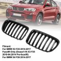 Topteng Gloss Black Front Hood Kidney Grill Grille Fit For Bmw X1 E84 2009-2014 51112993305 51112993306 51112993307 51112993308