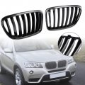 Topteng Gloss Black Front Hood Kidney Grill Grille Fit For Bmw X1 E84 2009-2014 51112993305 51112993306 51112993307 51112993308