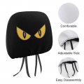 Wild Spooky Monster Eyes Universal Car Headrest Cover Seat Head Rest Coverings Full Wrap Protector Case Fit To All Cars 2 Pcs