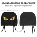Wild Spooky Monster Eyes Universal Car Headrest Cover Seat Head Rest Coverings Full Wrap Protector Case Fit To All Cars 2 Pcs