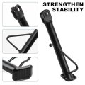 Motorcycle Kickstand Dirt Bike Sidestand Iron Material With Spring And Hardware Screws Total Length 22cm Black Color