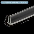 Uxcell U Channel Edge Trim 4 9ft Length Rubber Guard Seal Strip Protector Fit For 2-3mm 33 64 W X 9 32 H Clear