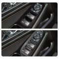 1 Set Carbon Fiber Pattern Interior Door Window Control Panel Cover Lift Switch Button Plate For Chevrolet Equinox 2018-2021