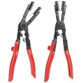 Heavy-duty Multi-angle Hose Clamp Plier Set A 2pcs With Locking Device To Remove And Install Clamps 