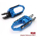 Motorcycle Footpeg Rear Passenger Touring-type With No-extension For Ducati Streetfighter 848 S 2012-2014 Blue
