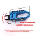 Motorcycle Footpeg Rear Passenger Touring-type With No-extension For Ducati Streetfighter 848 S 2012-2014 Blue